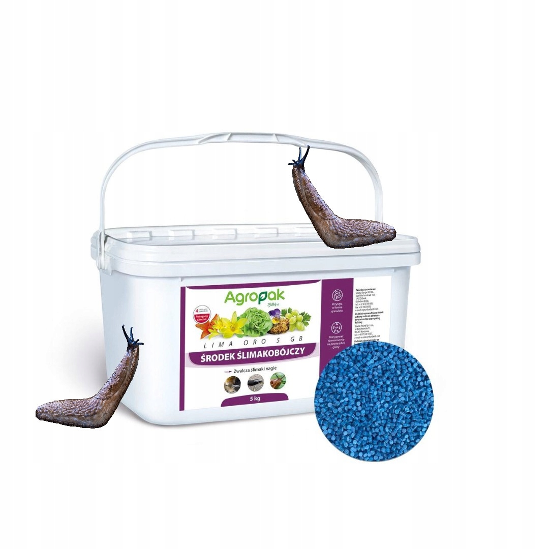 Lima Oro 5KG granule Nibieskie środek na ślimaki trutka przeciwko ślimakom