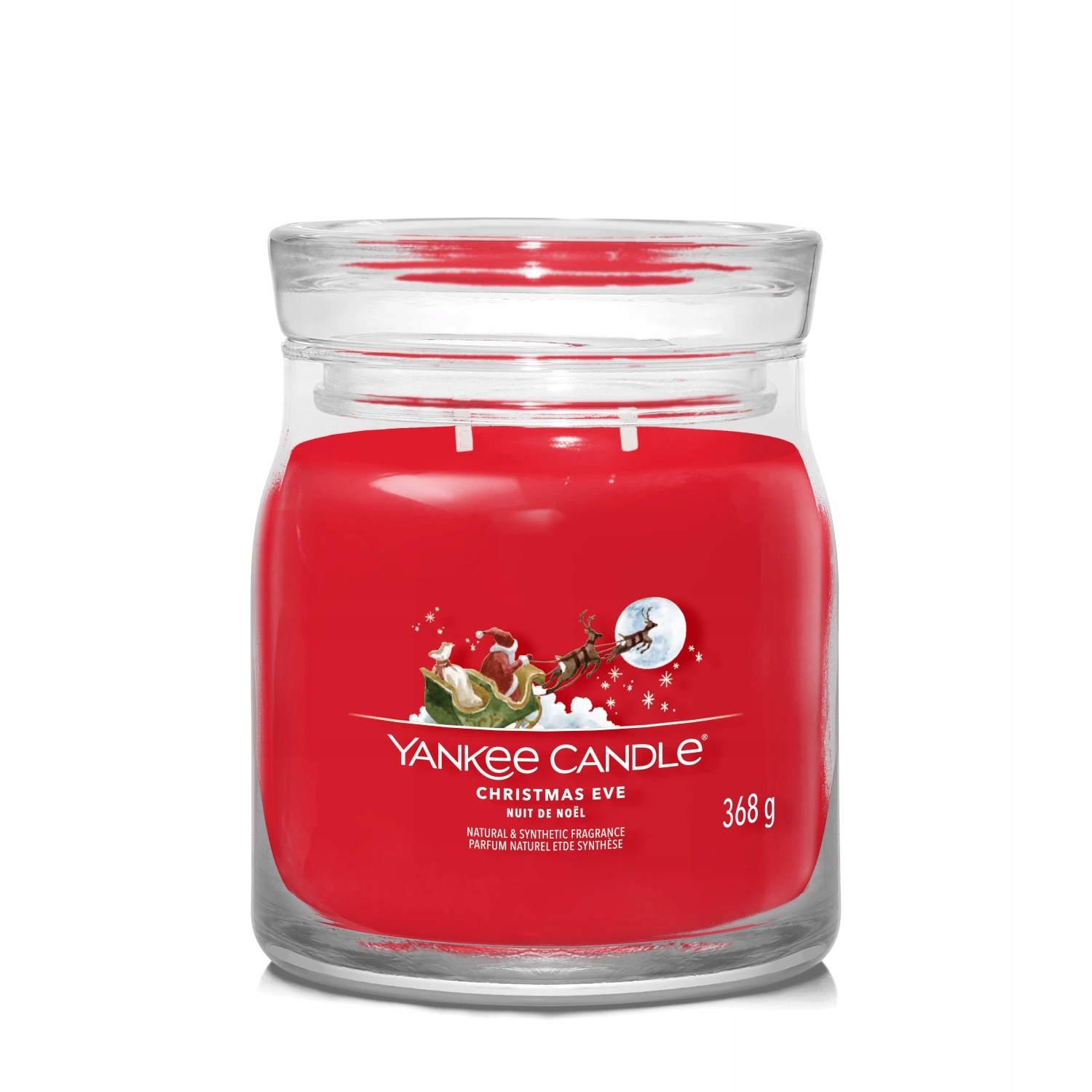 Yankee Candle vonná svíčka Signature ve skle střední Christmas Eve 368g