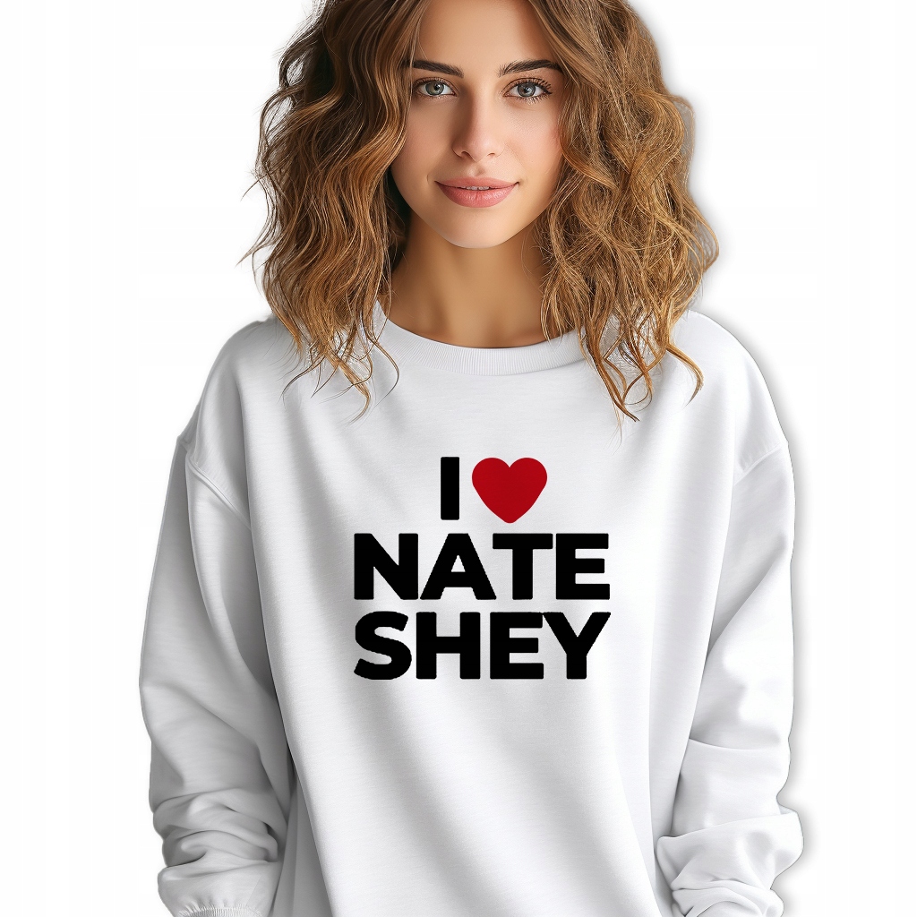 Mikina Bílá I Love Nate Shey Trilogie Kniha Vzhled M