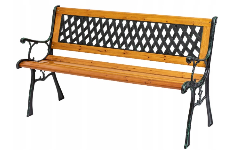 Livarno 2-místná lavička s výpletem, stylová terasa, pozemek s opěradlem, 126 cm