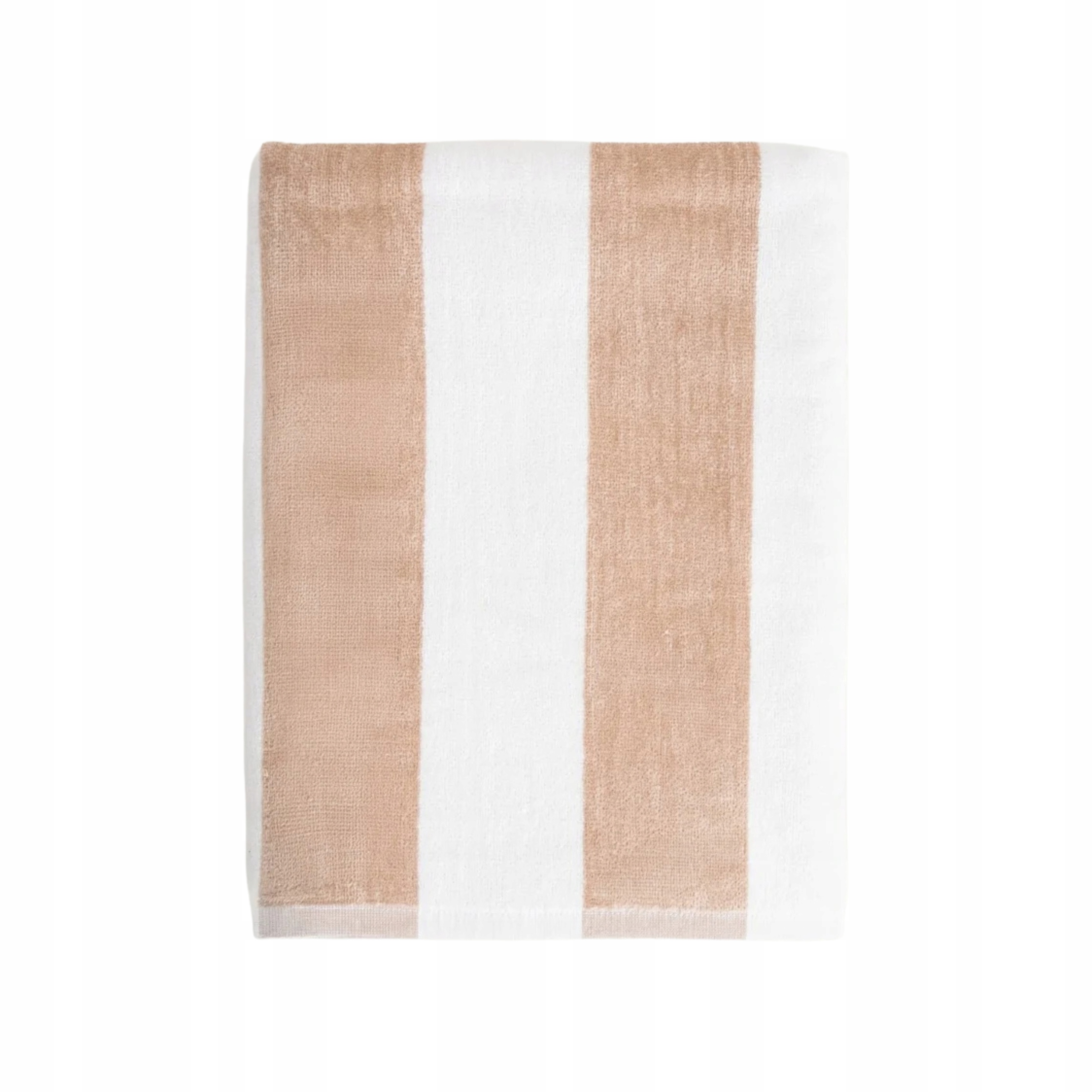 Ručník Lawena s bílo-béžovými pruhy 100 x 150 cm Homla