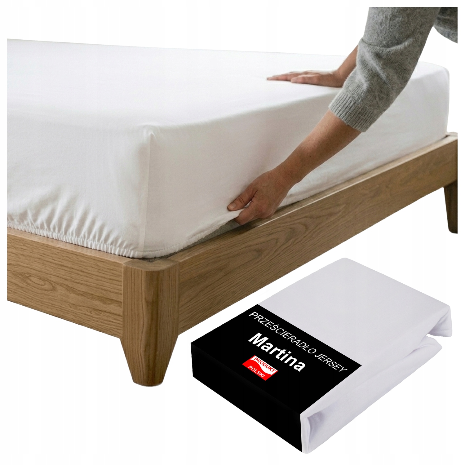 Prostěradlo Jersey 160x200 s gumou Polské Vysoký Matrace 30 cm Odolné