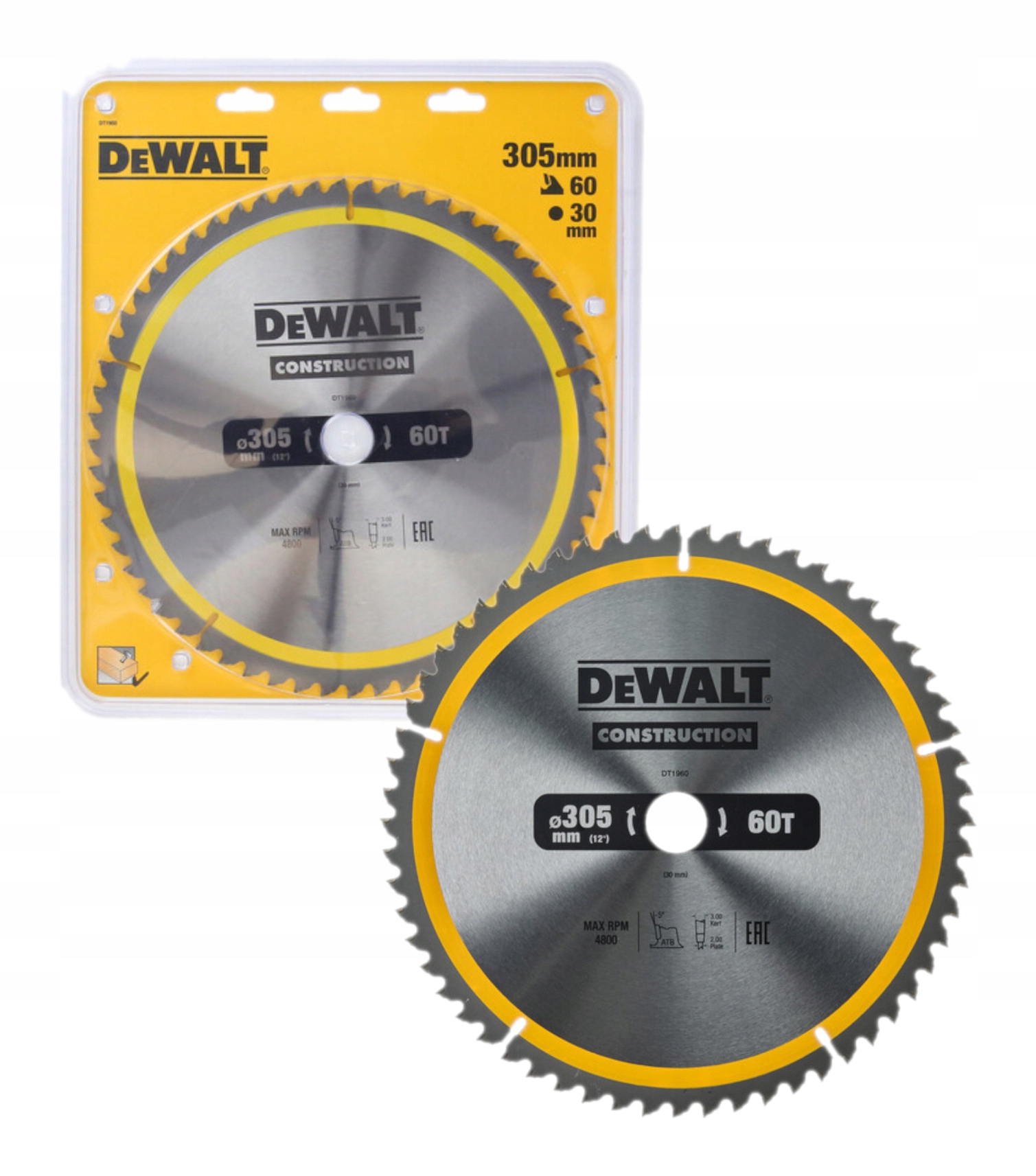 DeWALT Kotouč Na Dřevo 305 x 30 mm 60 Zubů DT1960