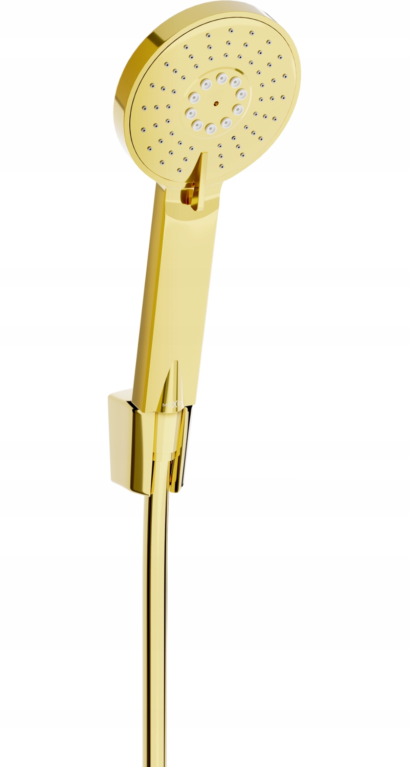 MEXEN ZESTAW PRYSZNICOWY SŁUCHAWKA R-40 WĄŻ ZŁOTY