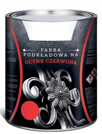 

Farba podkładowa na ocynk czerwona matowa 3L