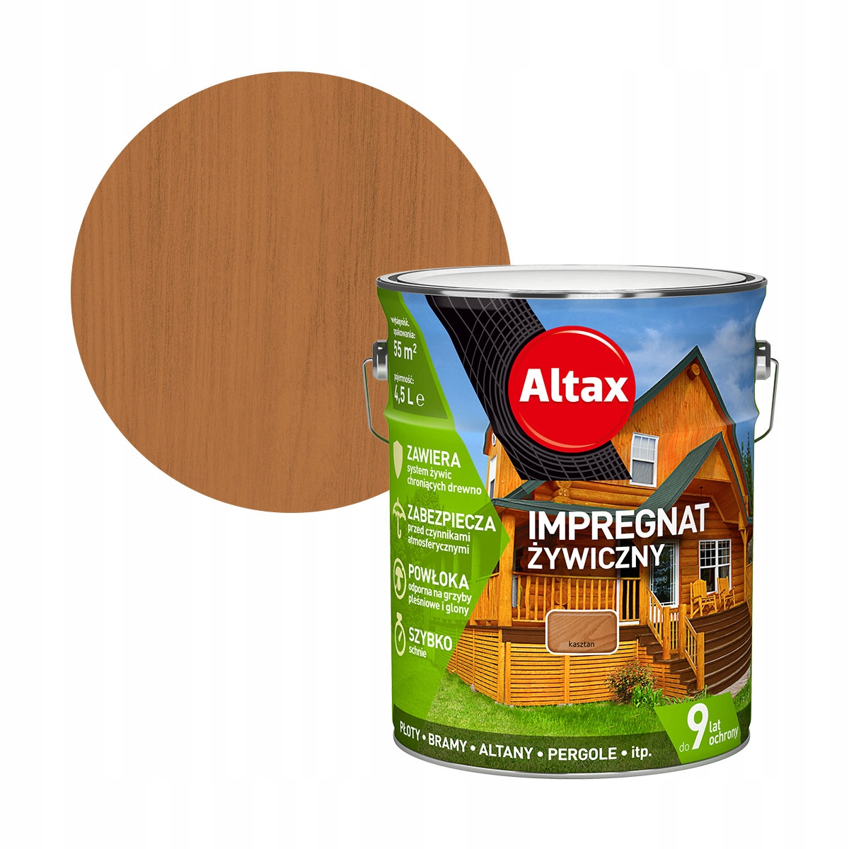 

Altax Impregnat Żywiczny 4,5L Kasztan