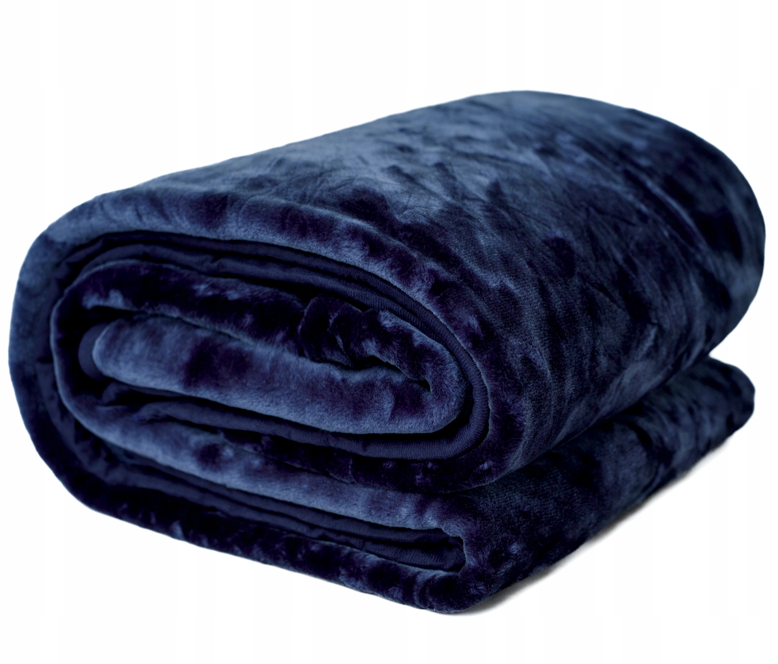 Akrylová Deka 160x200 Teplá Hrubá Tmavě Modrá