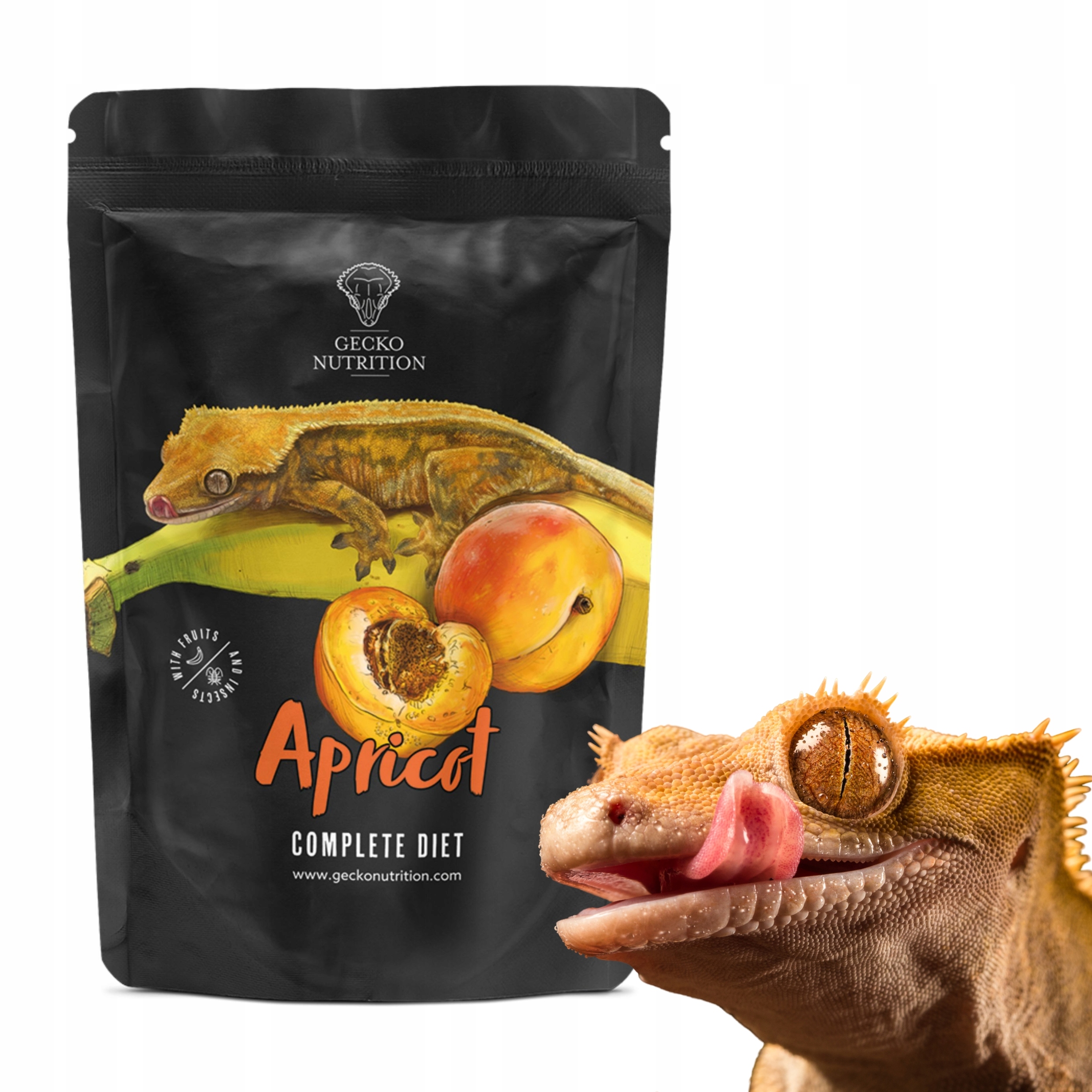 Levně Gecko Nutrition Banán Meruňka krmivo pro gekony Gekon otřesený felsuma 100