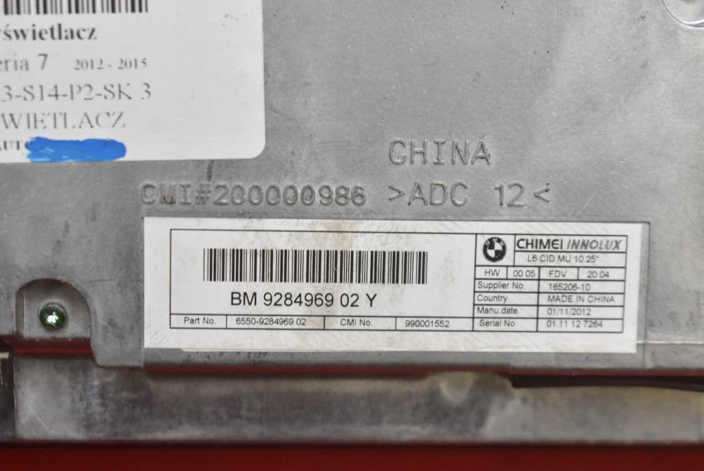display navigation devices 9284969 BMW F01 LIFT 12-15