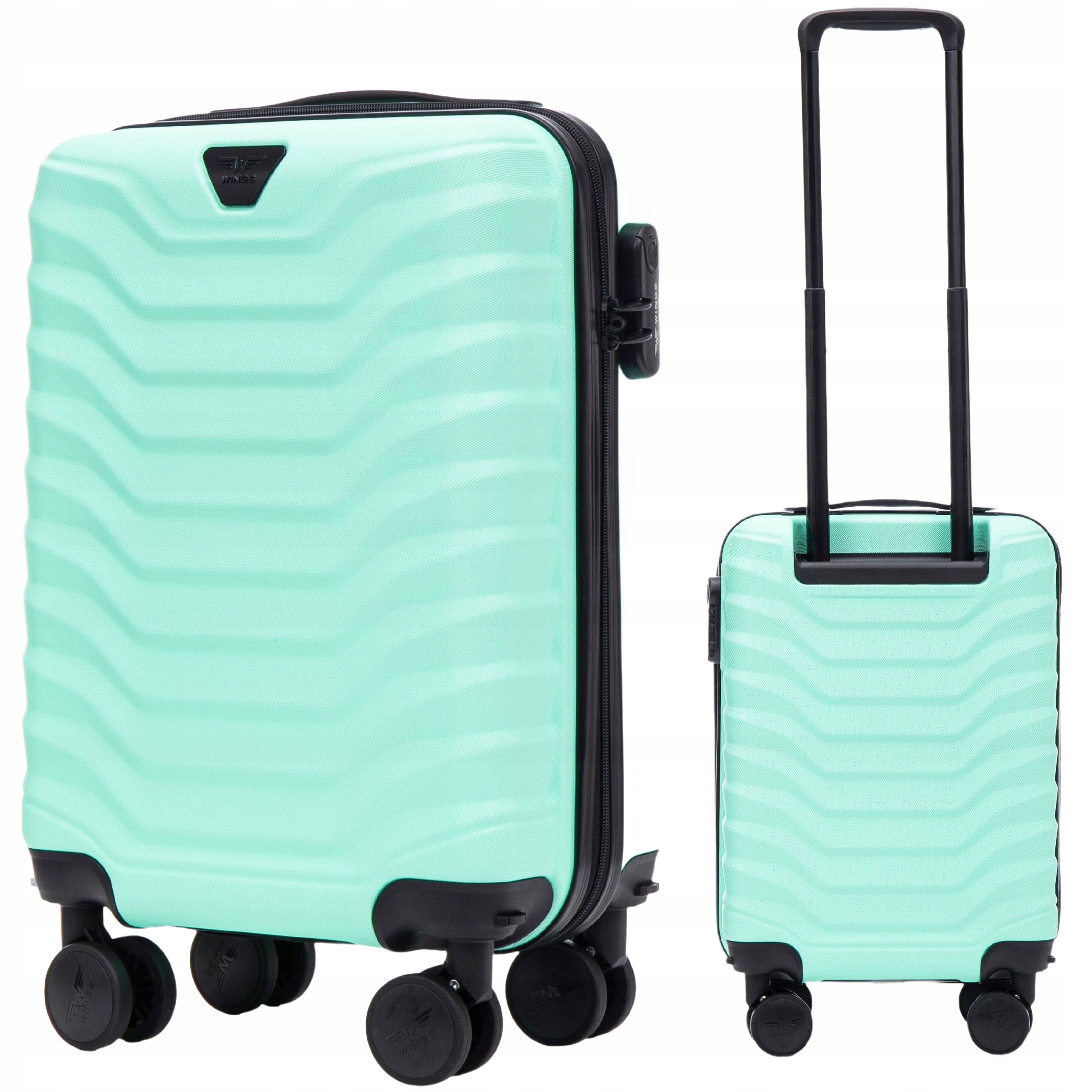 Wings Bagaż podręczny do Samolotu na 4 kółkach z Abs Mała walizka poręczna