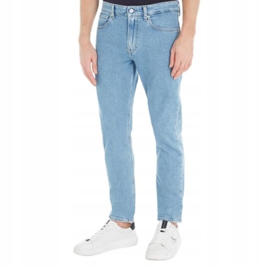 Calvin Klein Jeans Modré Džíny Rovné S Oděrkami 33/32 Xta