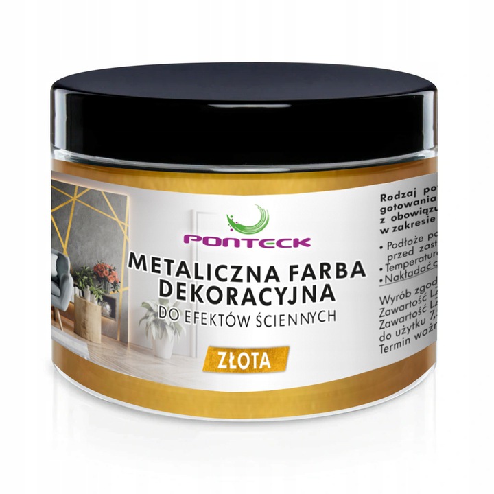 

Metaliczna Złota Farba do Fuga Beton Tynk