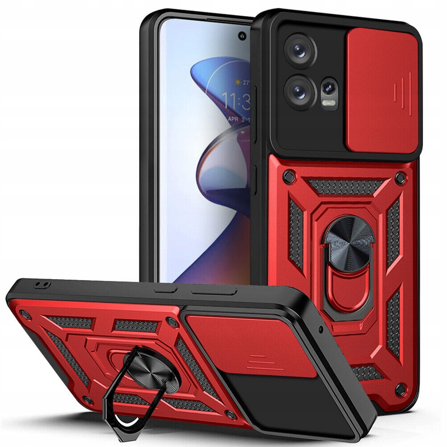 

Obudowa Ring Etui Pancerne do Motorola Moto G72