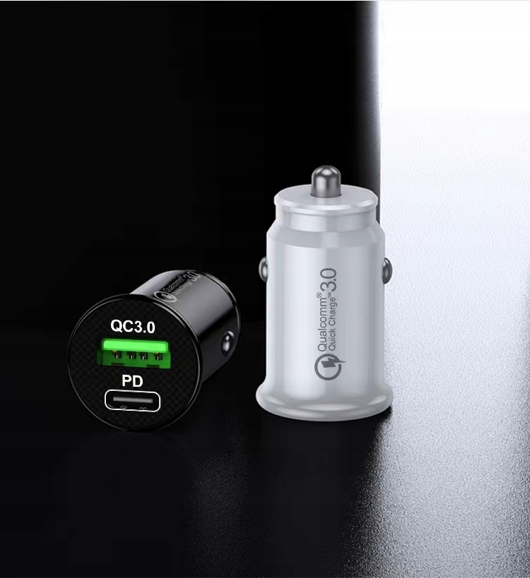 SZYBKA ŁADOWARKA SAMOCHODOWA DO TELEFONU MOBILNA NA TRASE USB + KABEL TYP C Stan opakowania oryginalne