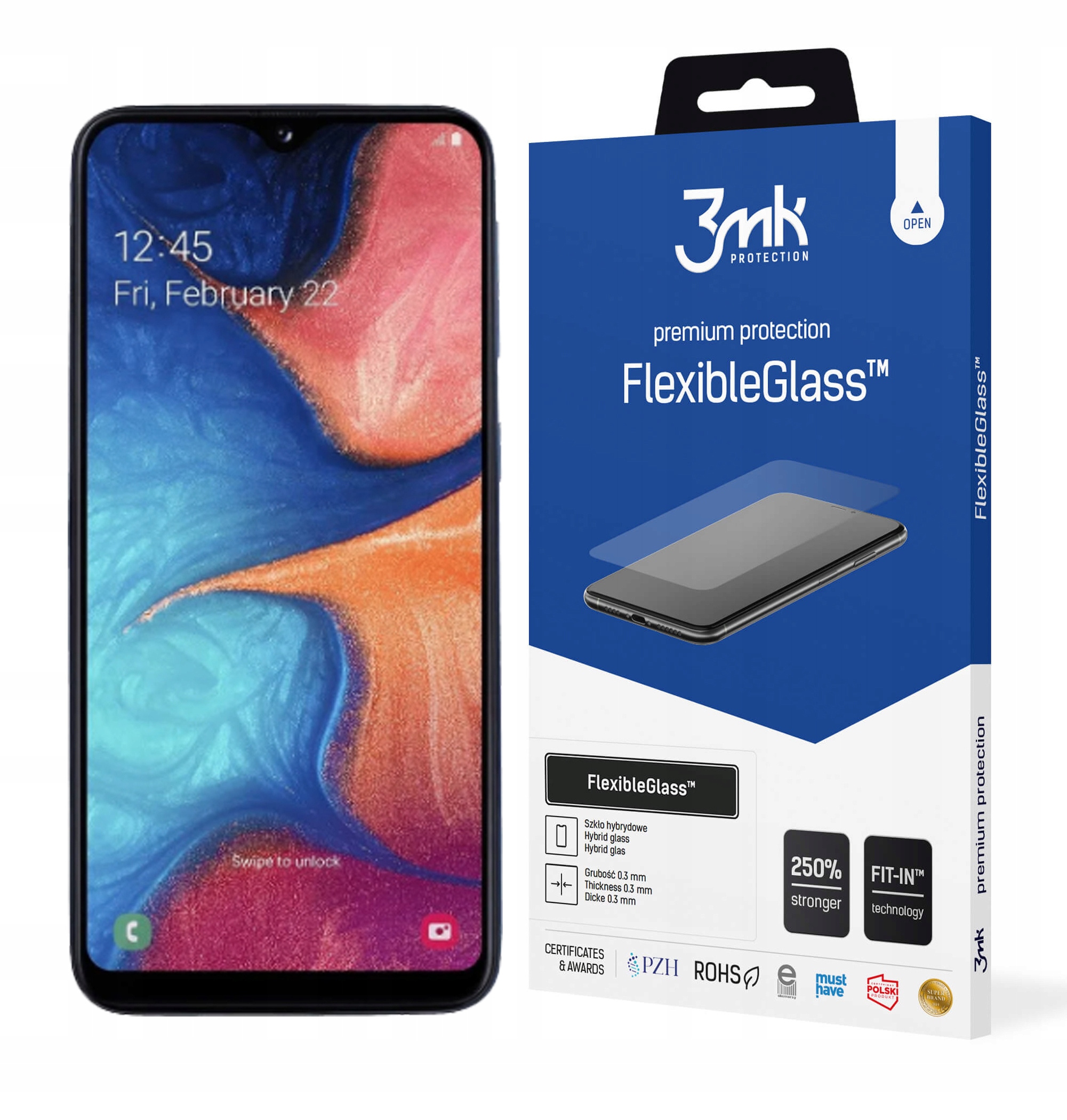 

3MK Szkło FlexibleGlass do Samsung A20e