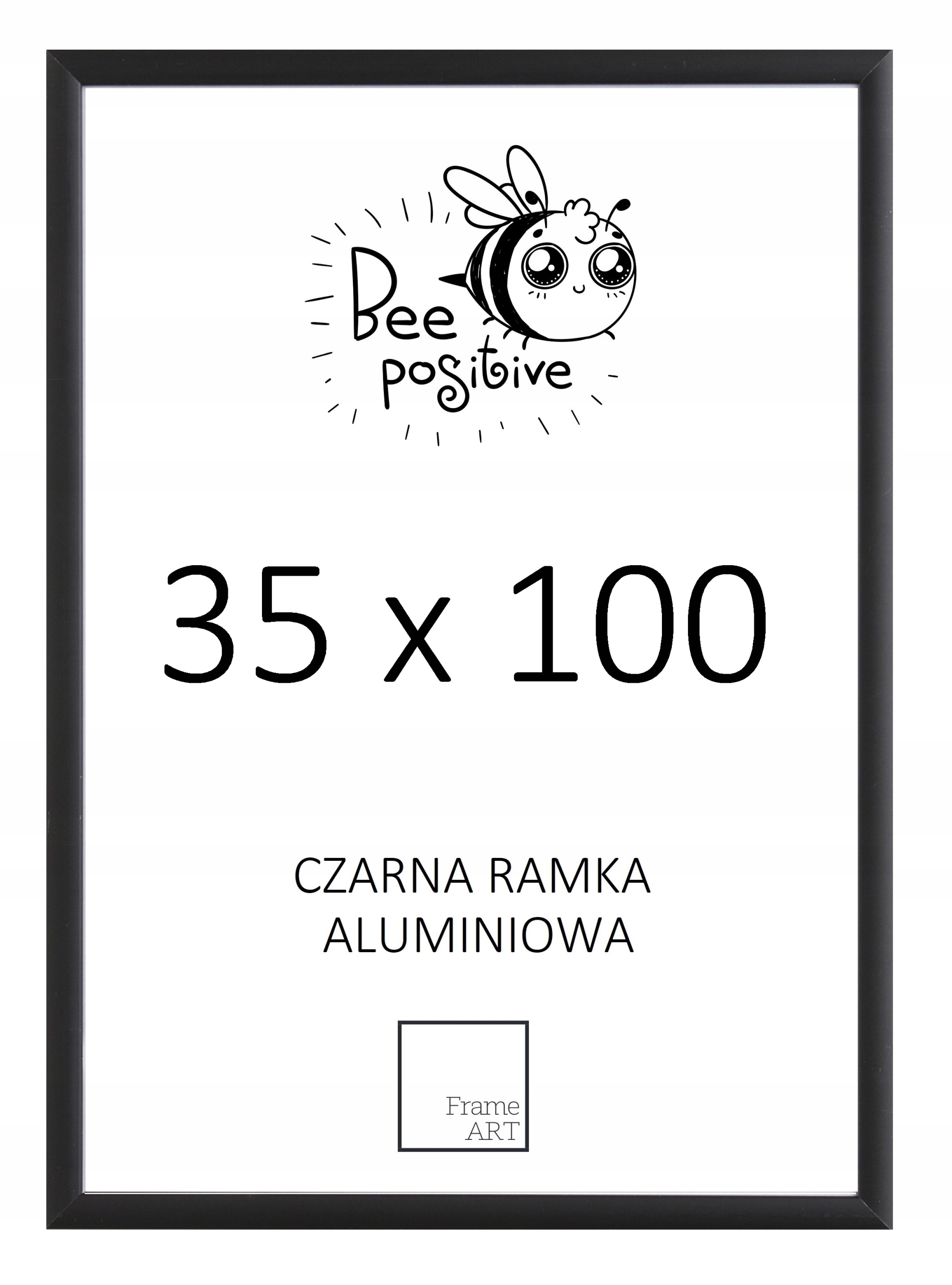

Czarna Rama Aluminiowa 35x100 Plakat 35x100