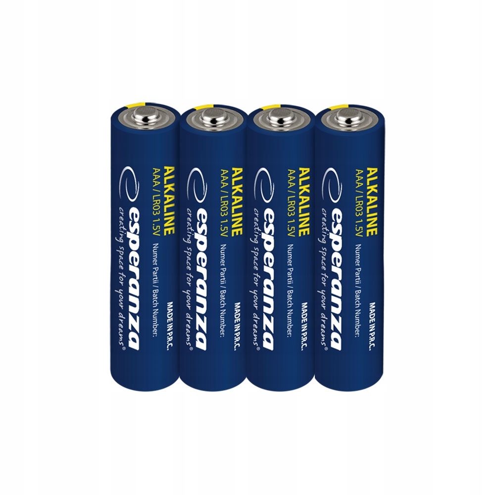 Baterie Aaa Esperanza alkaliczne 1.5V LR03 paluszki 4 szt