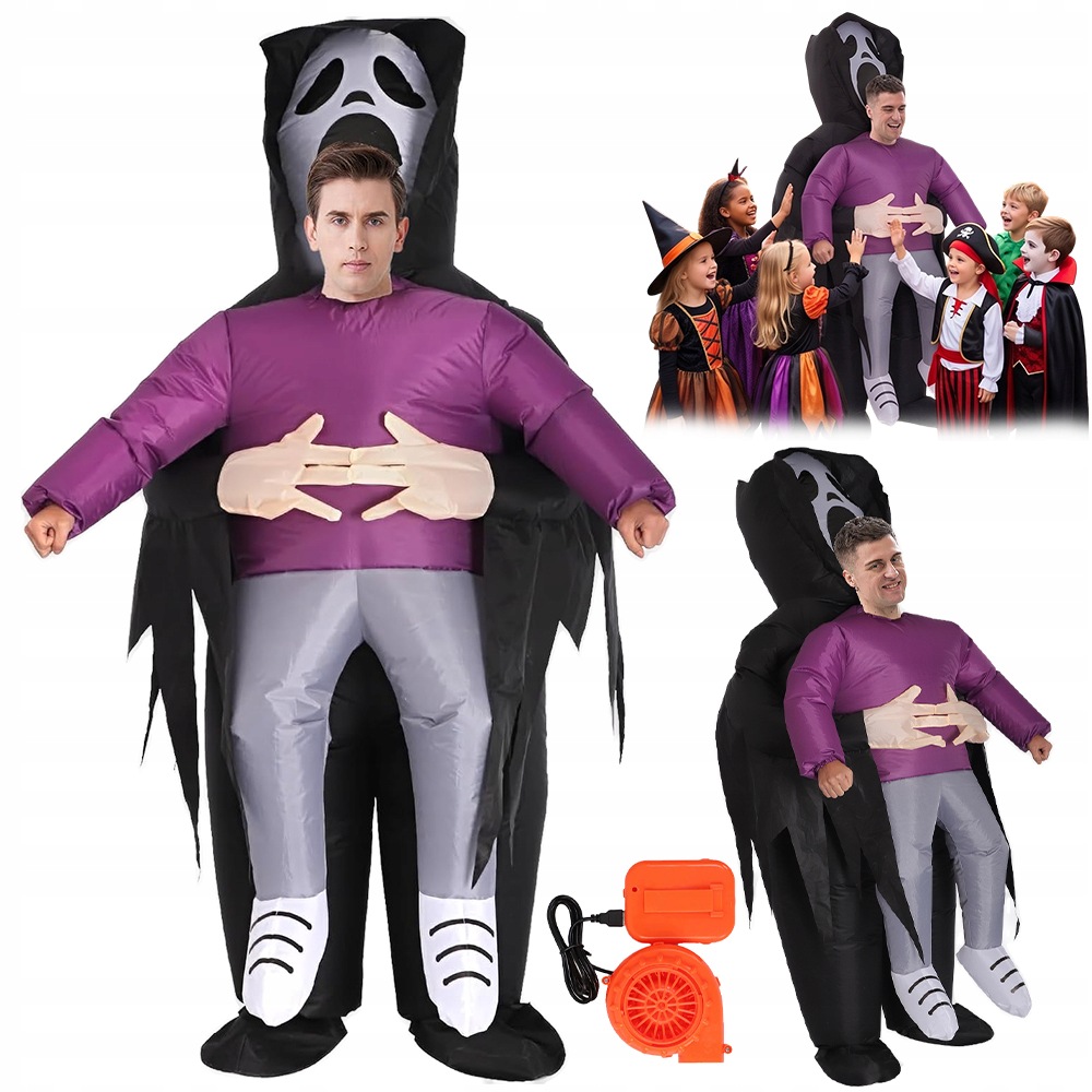 Nafukovací Kostým Monstra Na Halloween S Ventilátorem Usb 30 S Pumpováním