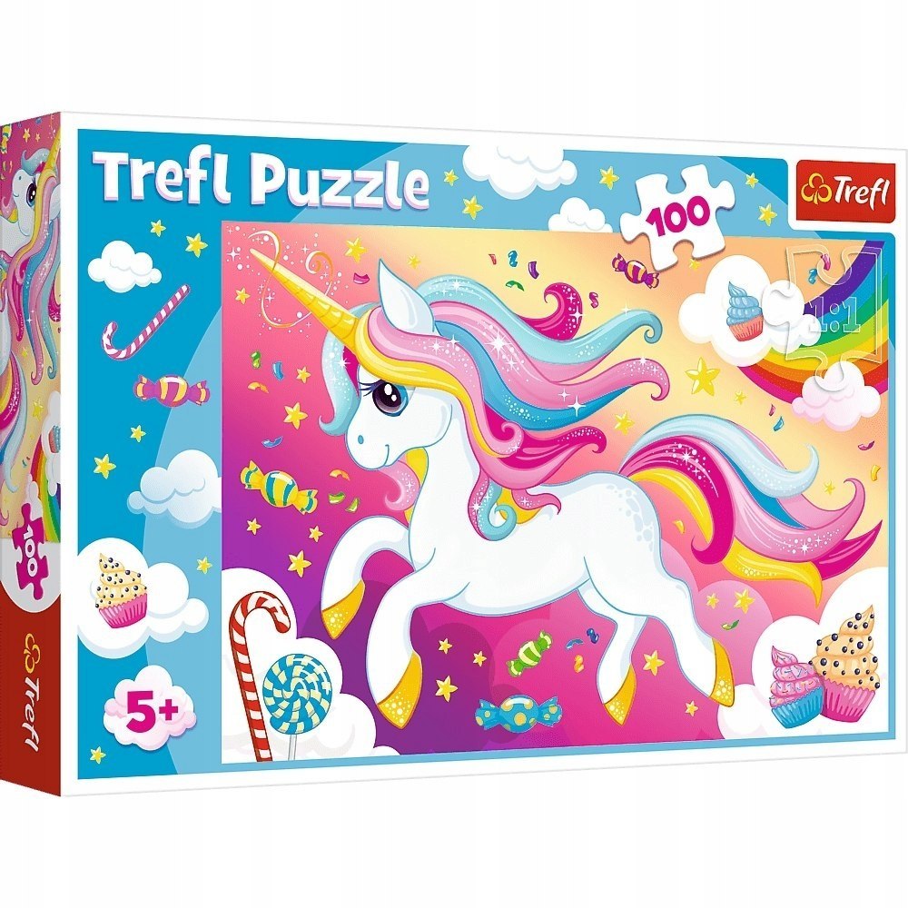 Puzzle 100 elementów Piękny Jednorożec 16386 Trefl