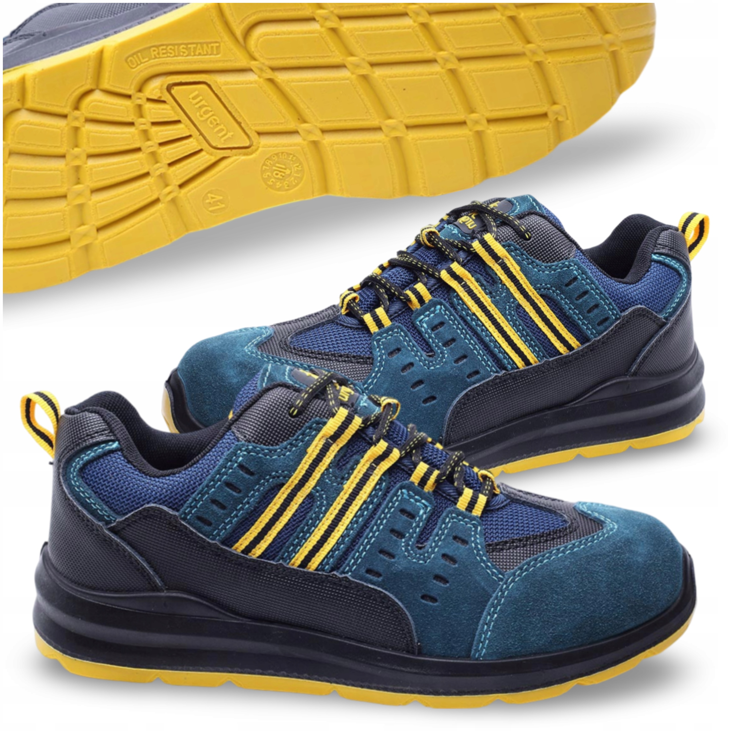 Buty Robocze Półbuty Sportowe Oddychające Antypoślizgowe Męskie 42