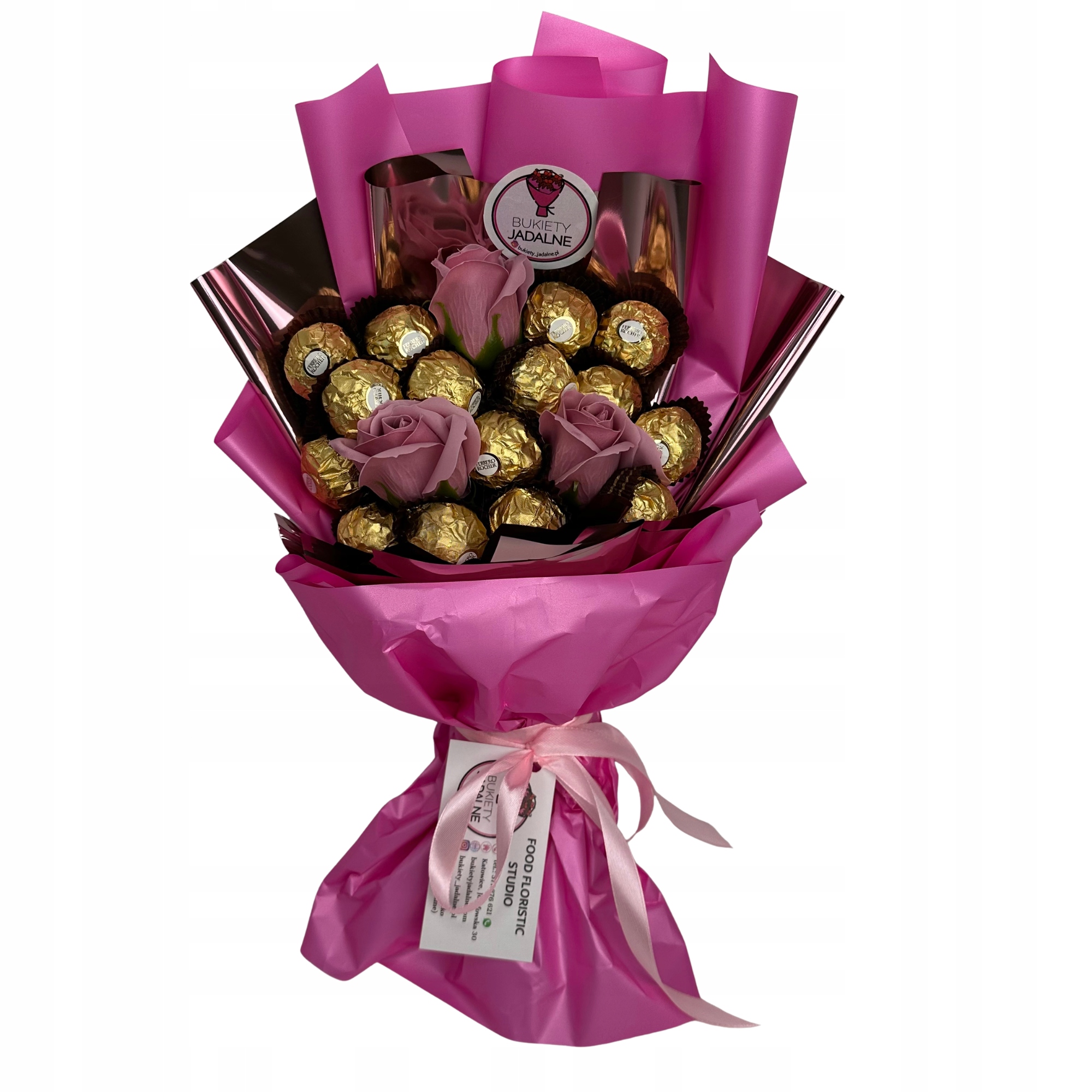 Dárková Sada Kytice Sladkostí Ferrero Růže Den Matek Narozeniny