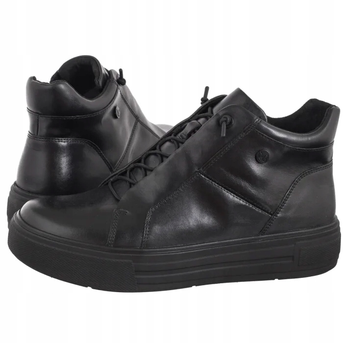 Dámské Boty Kotníkové Boty na Podzim Caprice Černé 9-25150-43 022 Black Nappa