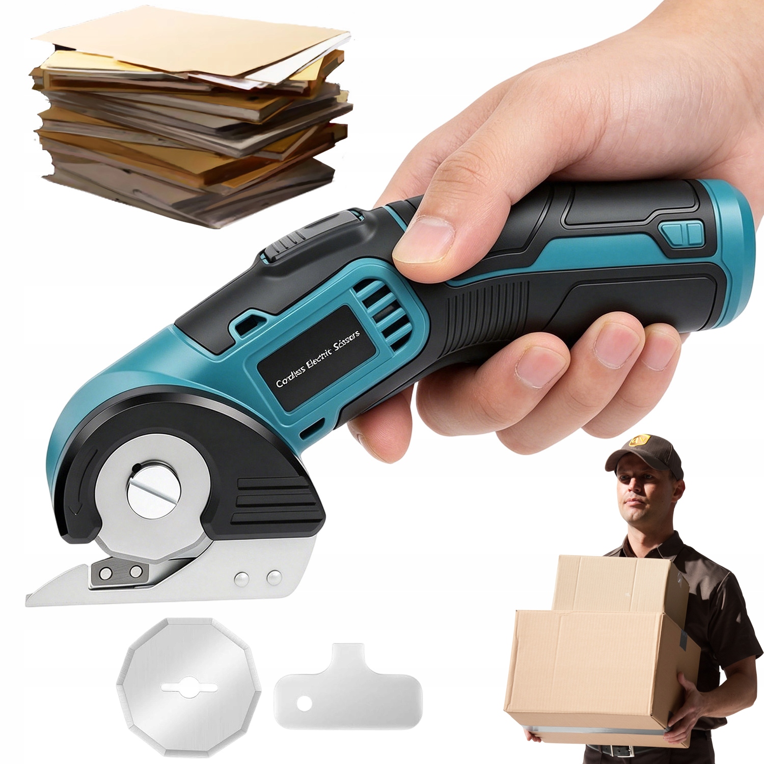 Elektrické Akumulátorové Nůžky Na Výrobu Kartonových Led Tkanin