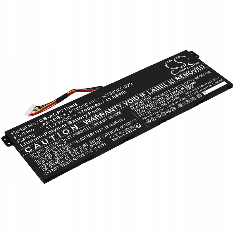 Baterie pro Acer Chromebook 15/314,Aspire 3/5/7 a další, 3700 mAh, Li-Ion