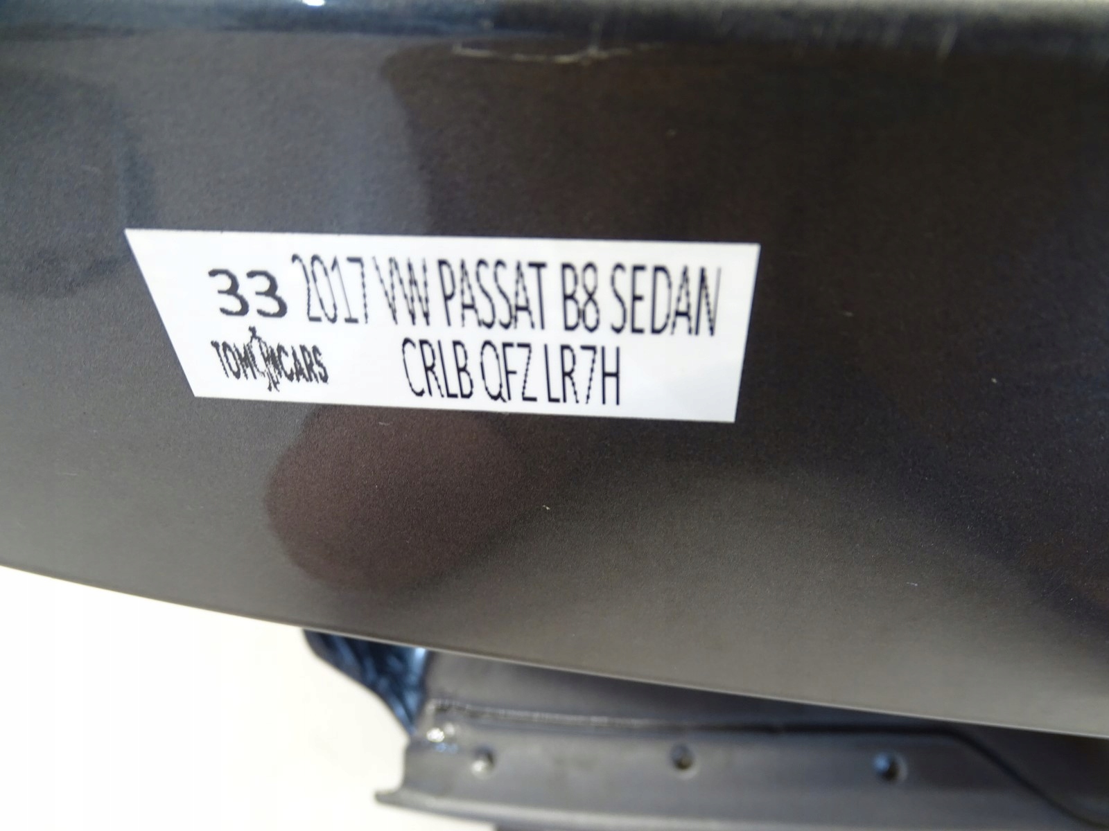 trunk door boot rear part rear VW PASSAT B8 LR7H sedan