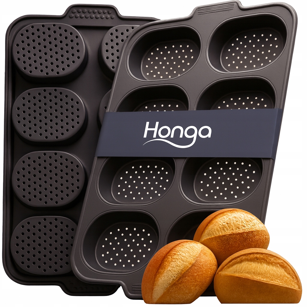 FORMA DO PIECZENIA BUŁEK BLACHA PERFOROWANA NON-STICK 8 MIEJSC