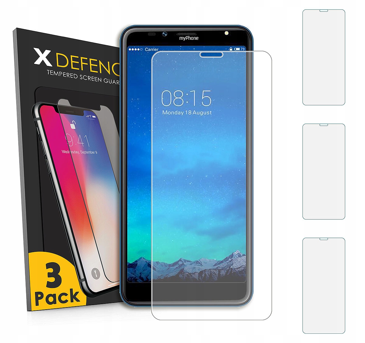 

3SZT Szkło Niepękające Do Myphone Prime 18X9 Lte