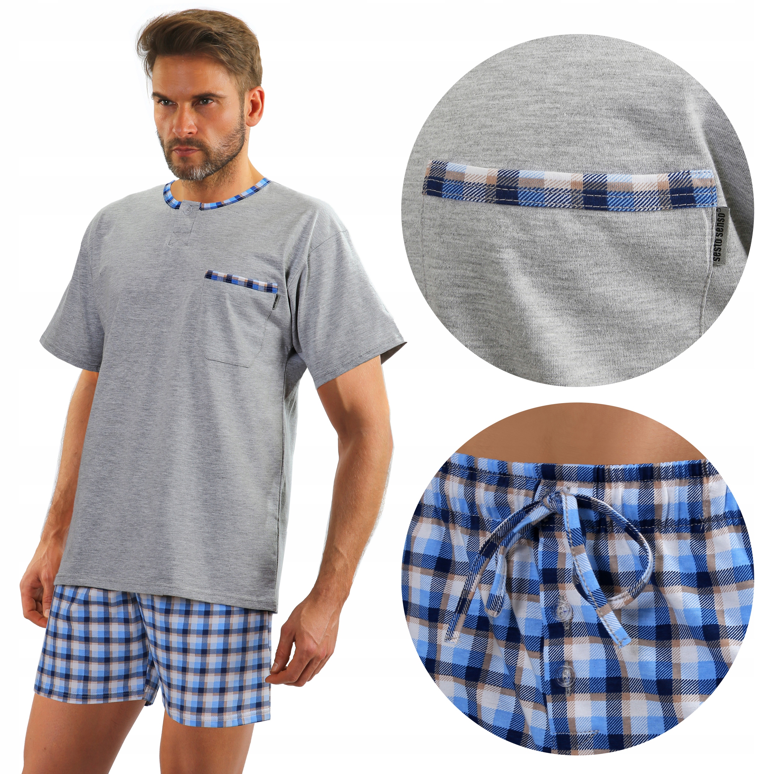 

Sesto Senso piżama kr. rękaw Jasiek J. Melanż, XL