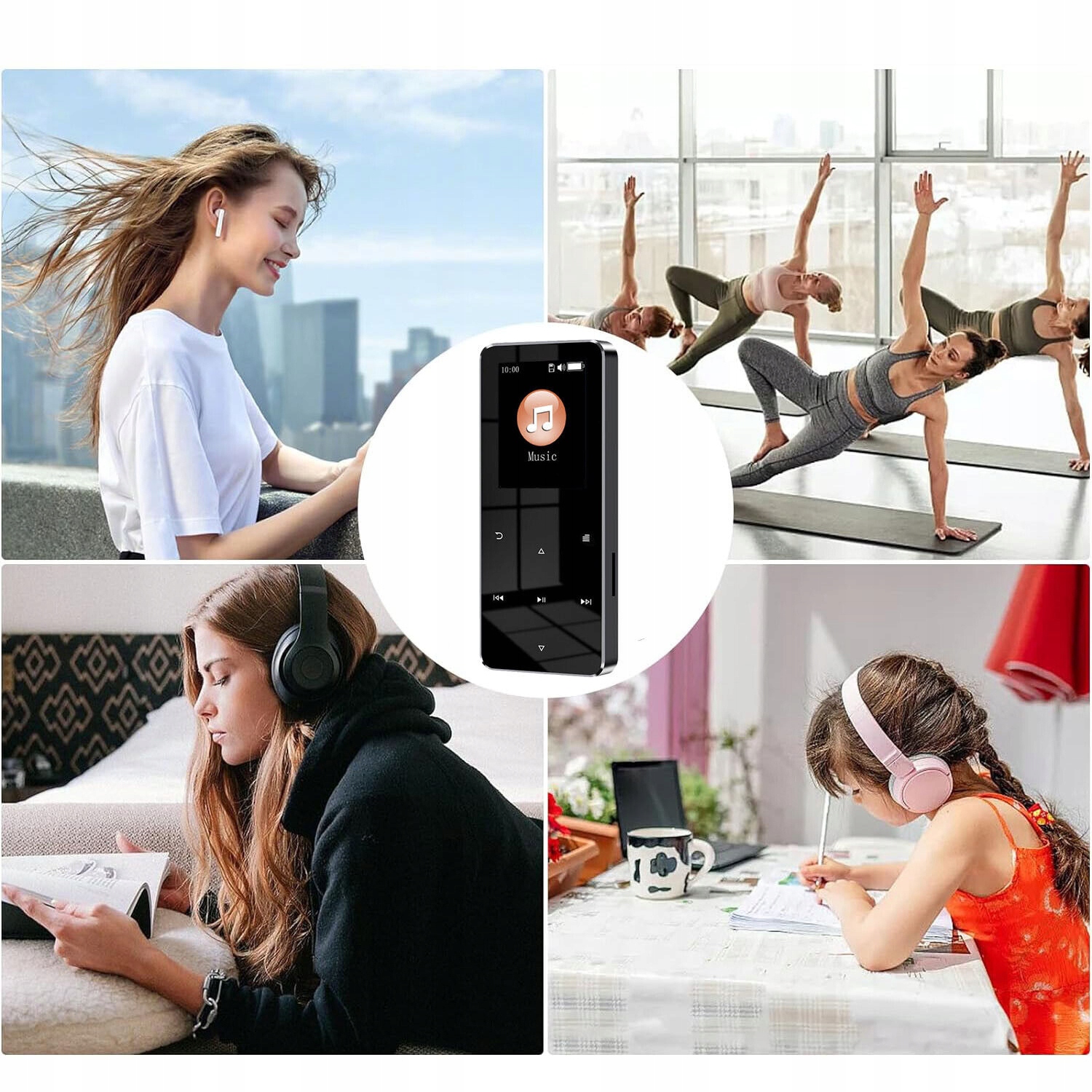 ODTWARZACZ MP3 MP4 16GB BLUETOOTH 5.0 Z KOLOROWYM EKRANEM ODTWARZACZ MUZYKI Kod producenta Odtwarzacz MP3