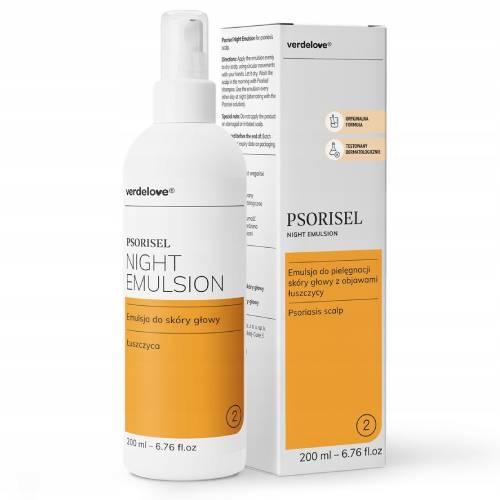 Psorisel Emulsja do skóry głowy u osób z objawami łuszczycy na noc, 200ml