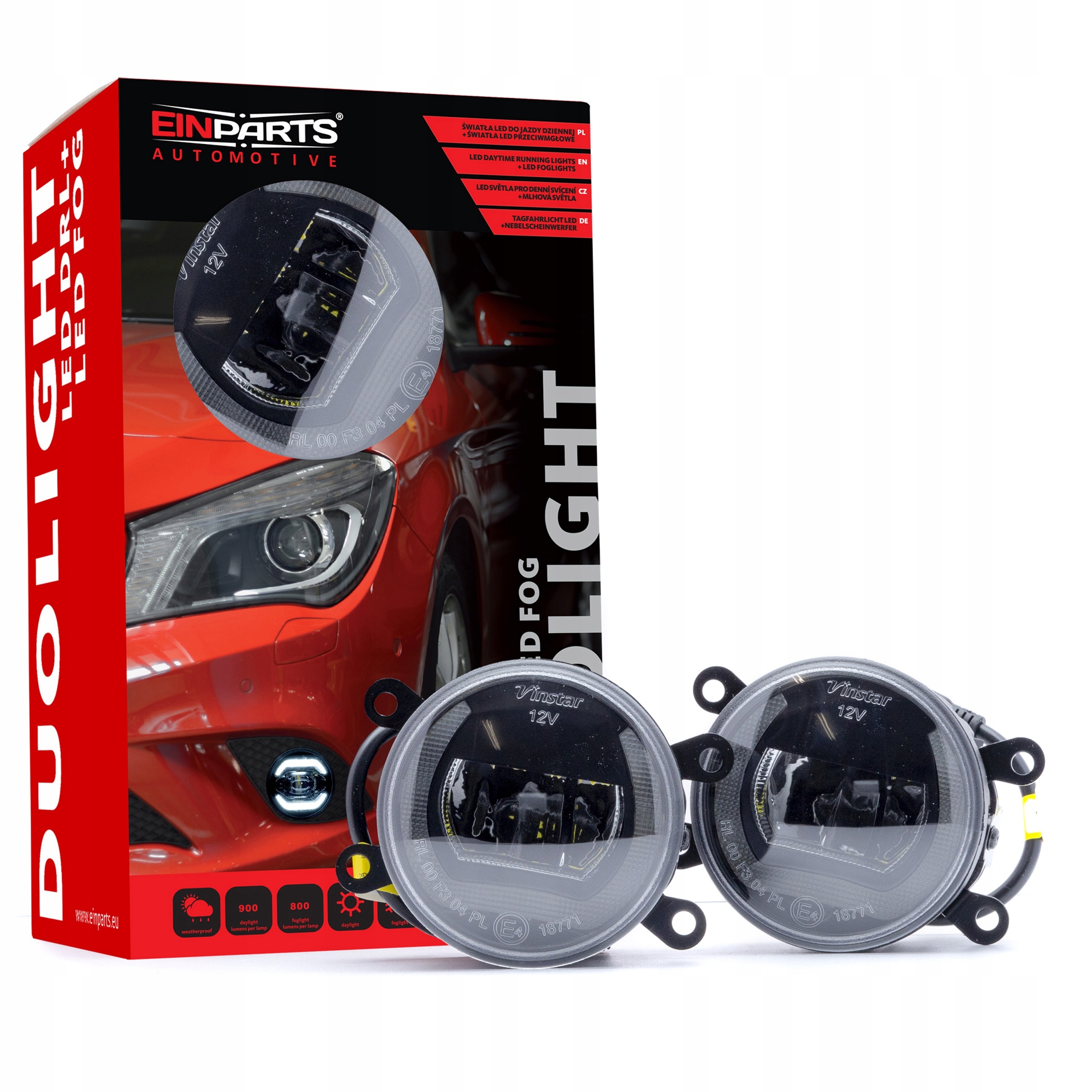 Denní Svícení Halogenová Světla Pro Citroen Dacia Fiat Ford Mitsubishi Nissan