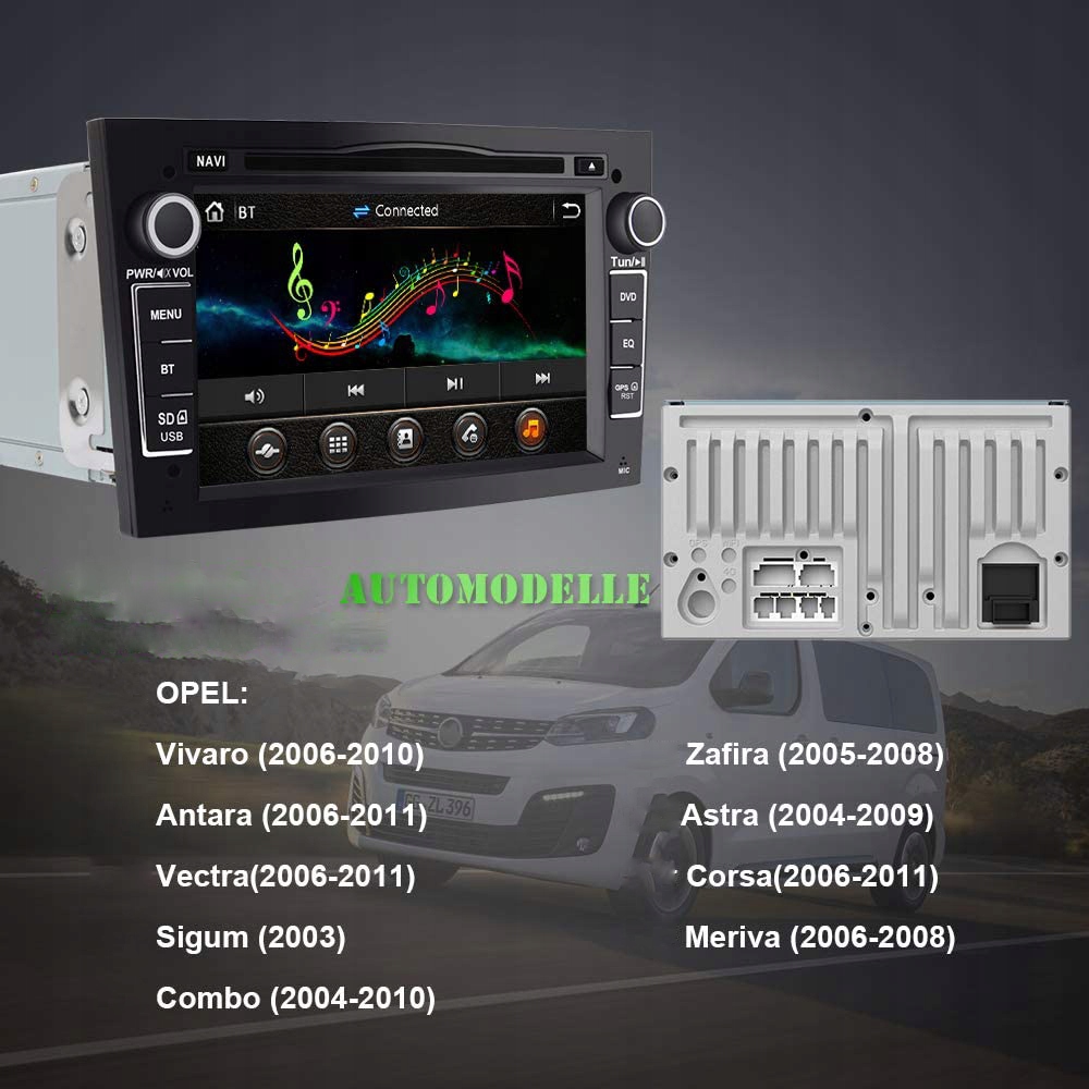 RADIO SAMOCHODOWE 2DIN BT MIRRORLINK 7" OPEL Rodzaj brak informacji