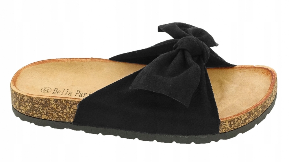 KLAPKI DAMSKIE LETNIE KOKARDĄ PŁASKIE LEKKIE Marka inna