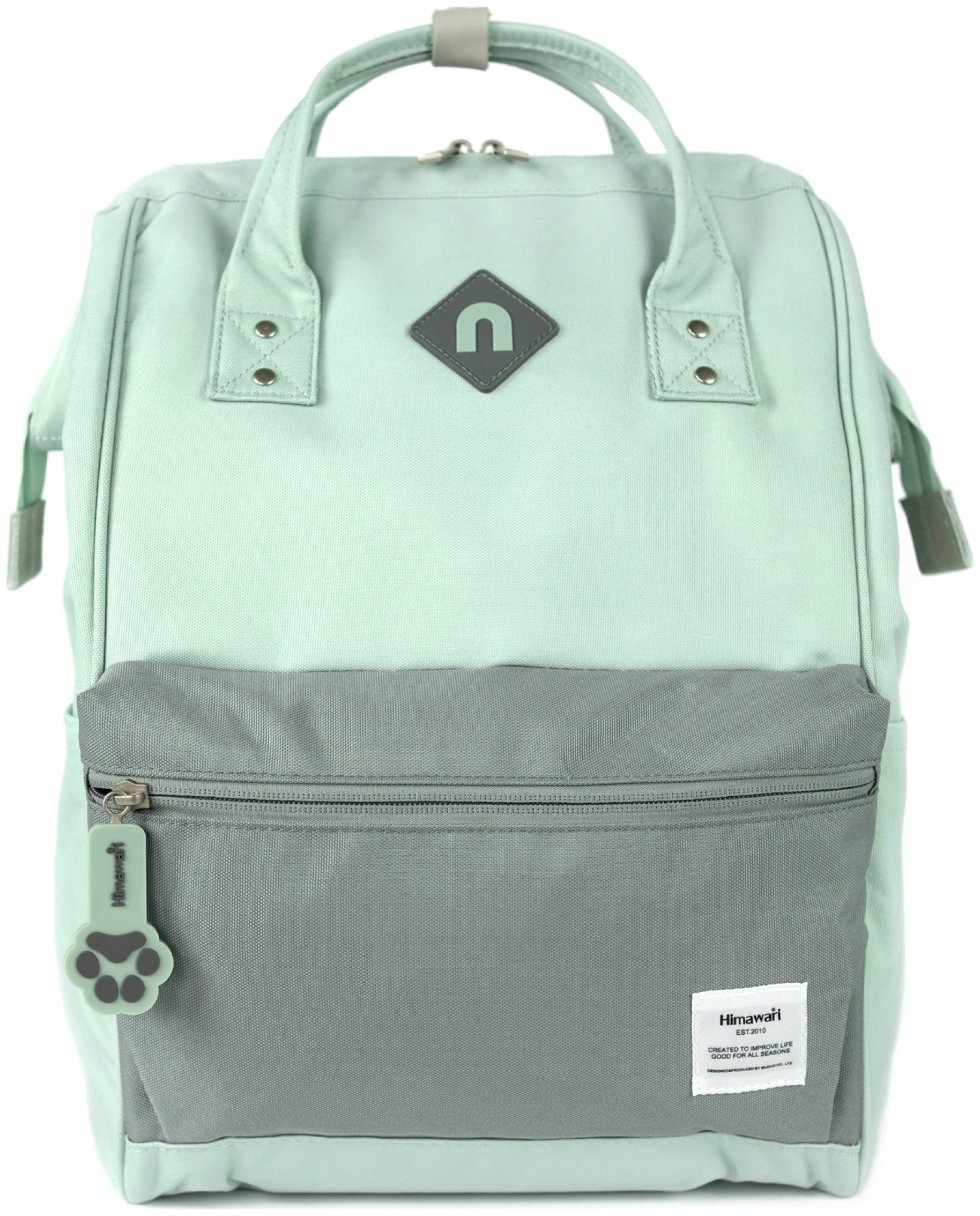 Batoh na notebook Himawari Kitten M prostorný, multifunkční, tyrkysový