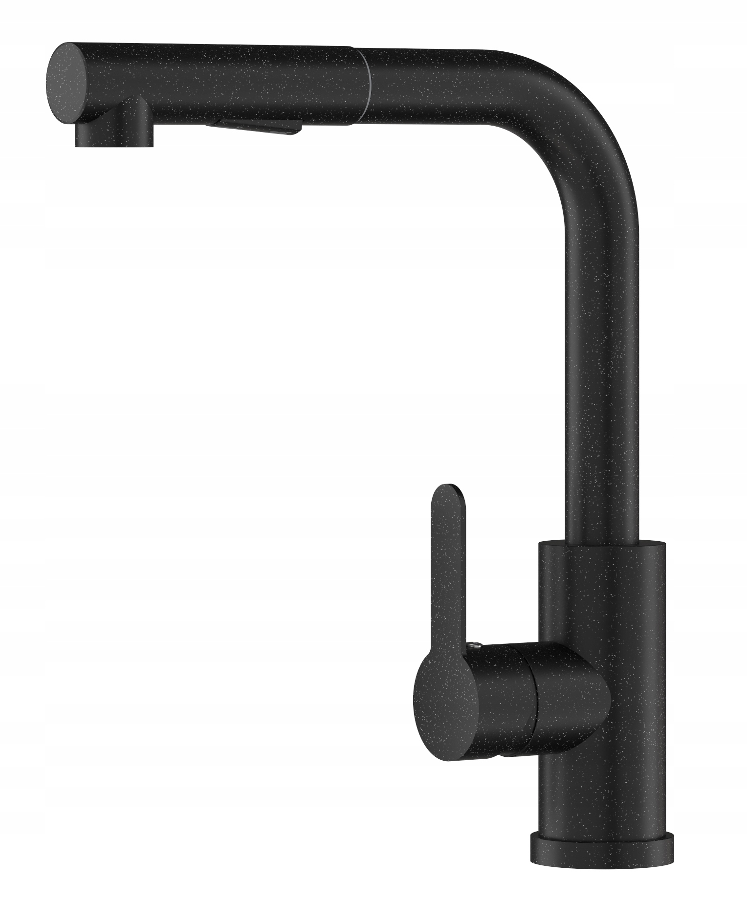 Čierna Granitová Kuchynská Batéria S Výsuvným Výtokom, Kohútik Do Umývadla Ebro