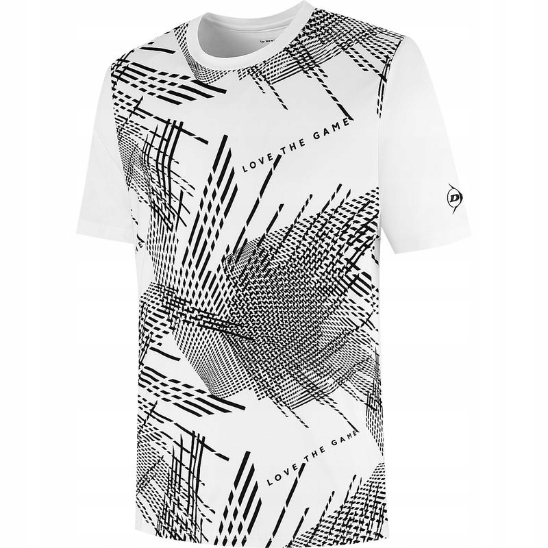 Tričko Dunlop Game Tee 4 White/black Men M