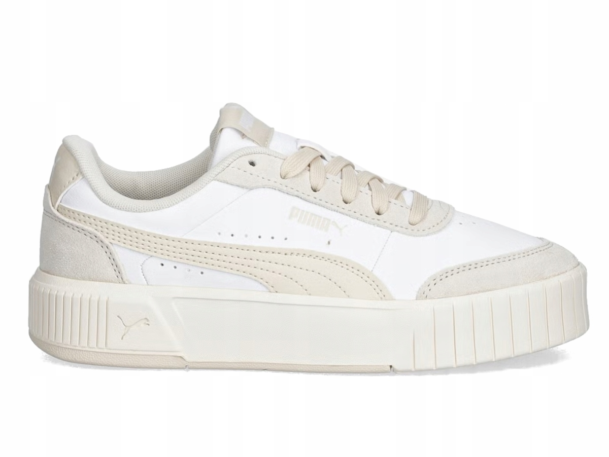 Dámské boty Puma Carina Mia 405417-02 sportovní bílo-béžové platforma 38,5