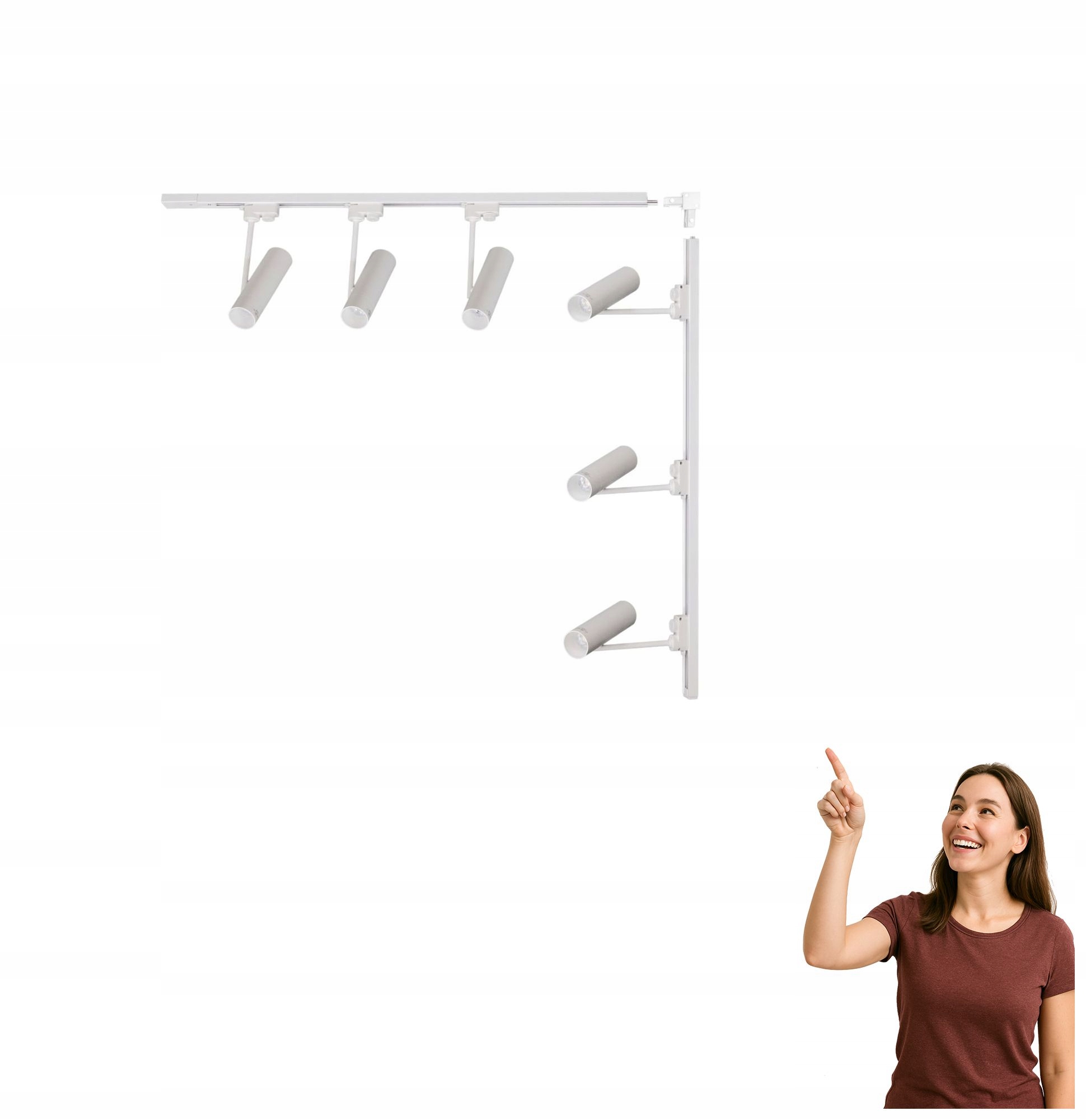 Sada L-koľajnicový kábel 1x1 m s 1-fázovými reflektormi 3576 Zuma Line