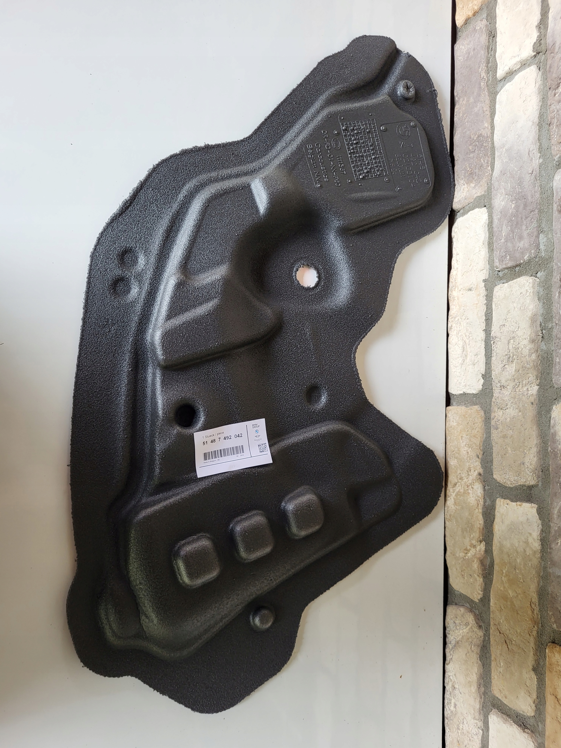 MINI COUNRTYMAN F60 IZOLACJA DŹWIĘKOWA DZRZWI PRAWY TYŁ 51487492042