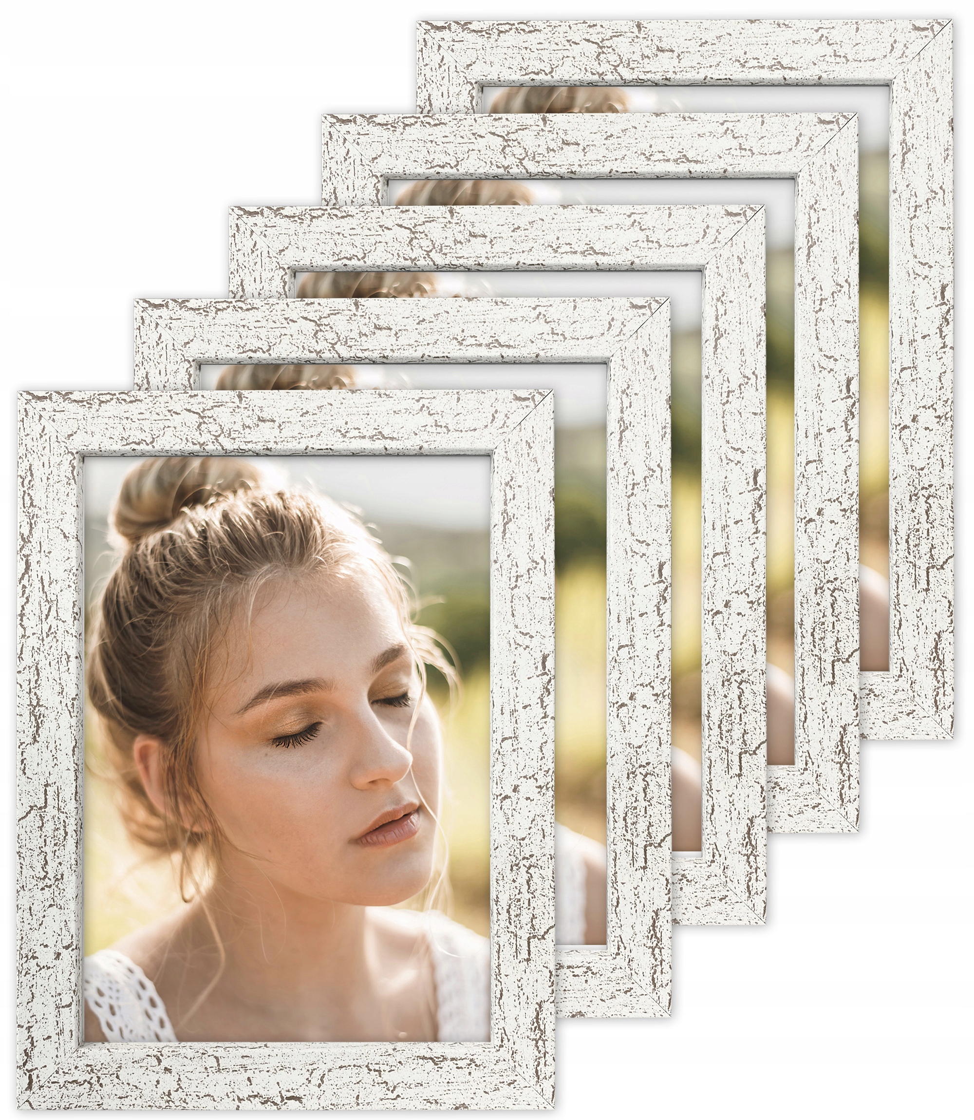 

Zestaw 5 ramek na zdjęcie 15x21 Italia spękana