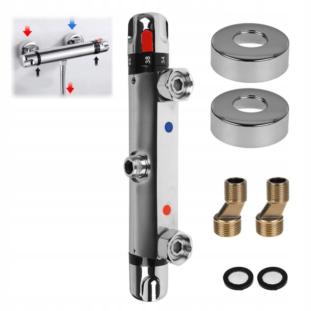 Termostatická Baterie Do Sprchového Koutu Termostat Chromovaná mosaz