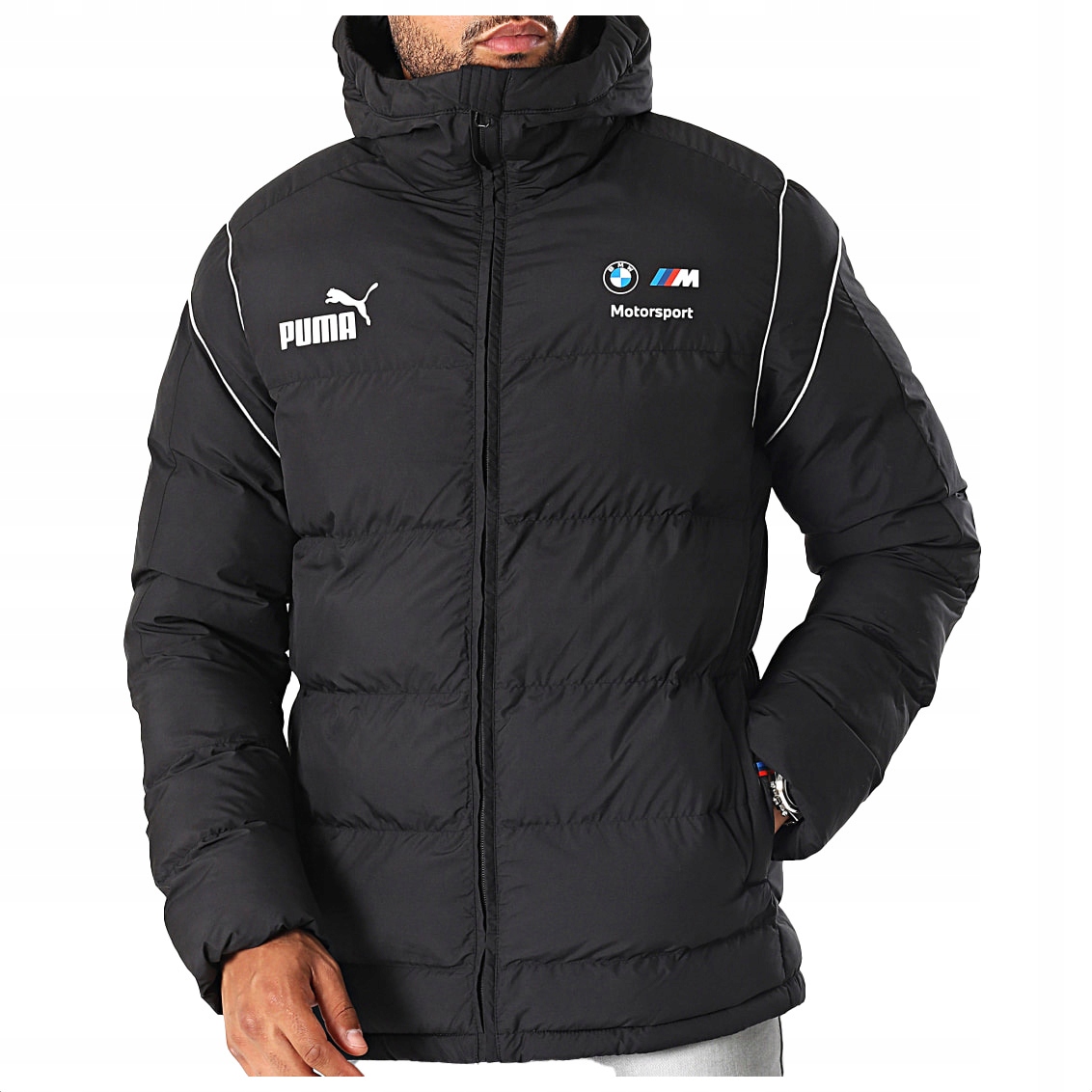 Puma Bmw Zimová pánská bunda s kapucí Formula F1 Teplá Sportovní