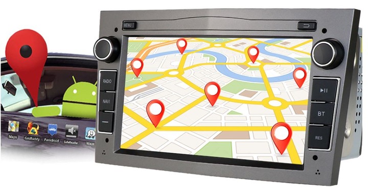 RADIO 2 DIN OPEL ASTRA CORSA VECTRA ZAFIRA ANDROID Radio informacja RDS pasmo FM