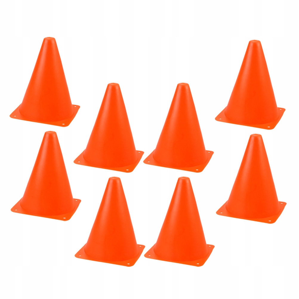 8 STOŻKÓW TRENINGOWYCH DO PIŁKI NOŻNEJ ĆWICZ PRECYZJĘ I ZWINNOŚĆ Kolor dominujący wielokolorowy