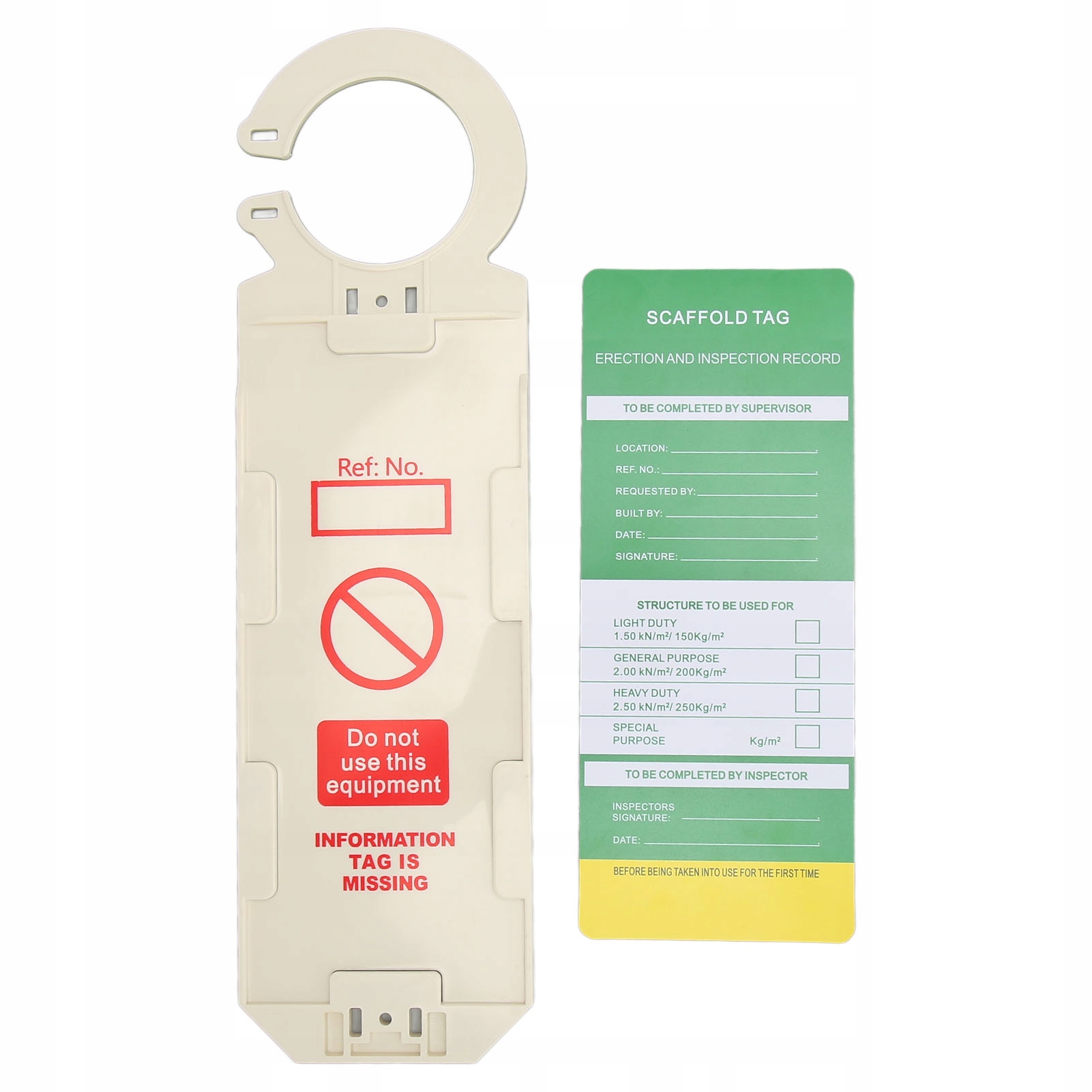 ZNAKI WISZĄCE NA RUSZTOWANIACH ZABRONIONE PVC