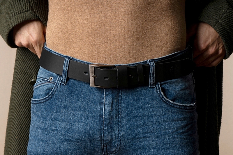 SKÓRZANY PASEK MĘSKI SKÓRA CZARNY BETLEWSKI 130 CM Marka Betlewski